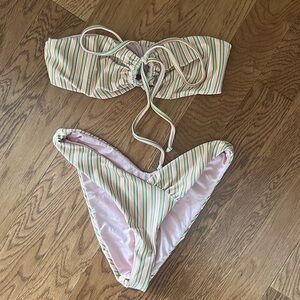 Dippin daisy striped bikini
